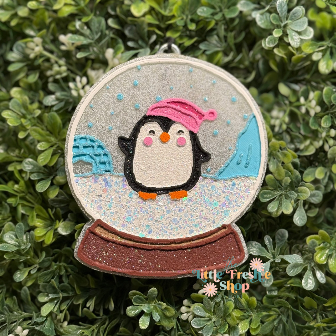 Penguin Snow globe Freshie