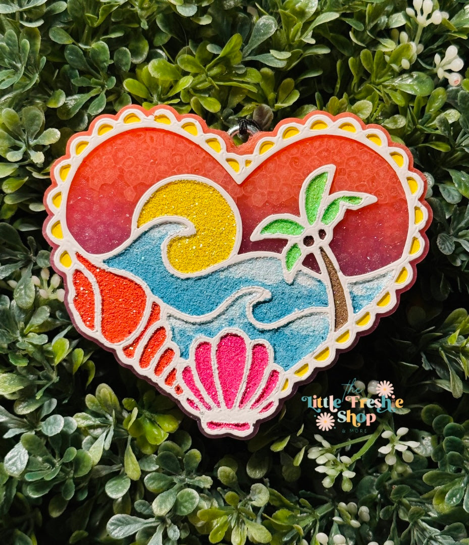 Beachy Heart Freshie