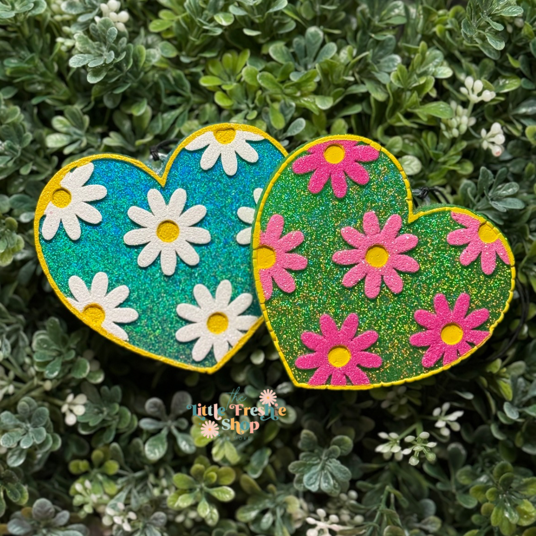Heart with Daisy Freshie