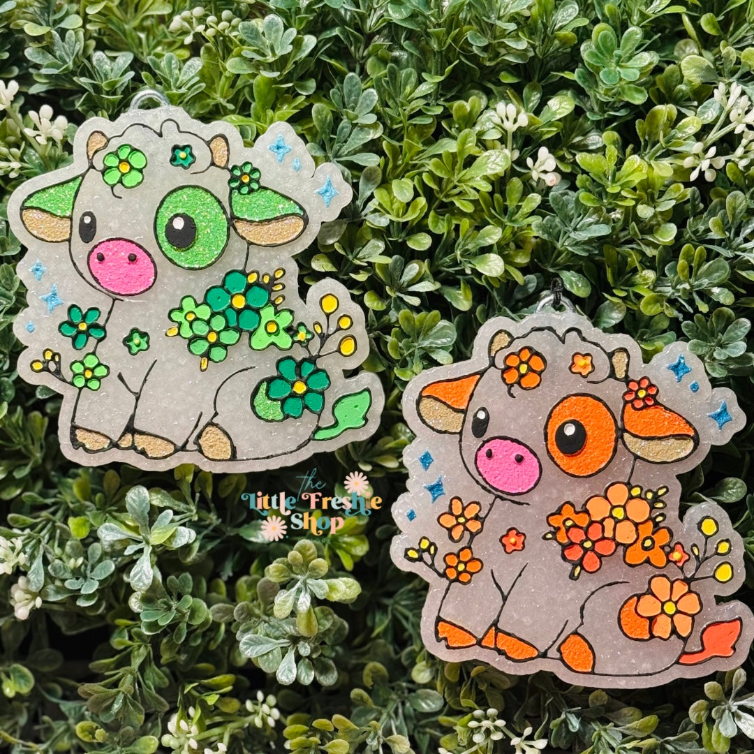 Cow With Flowers