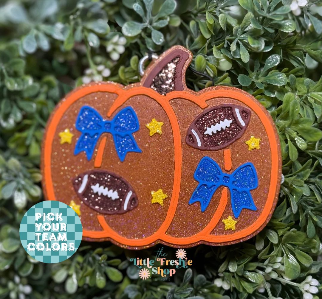 Pumpkin With Footballs Freshy