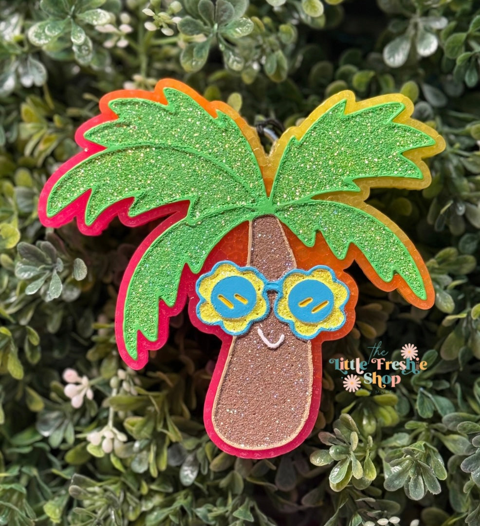 Palm Tree with Glasses Freshie