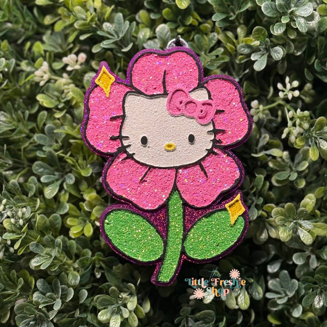 Kitty With Flower Freshie