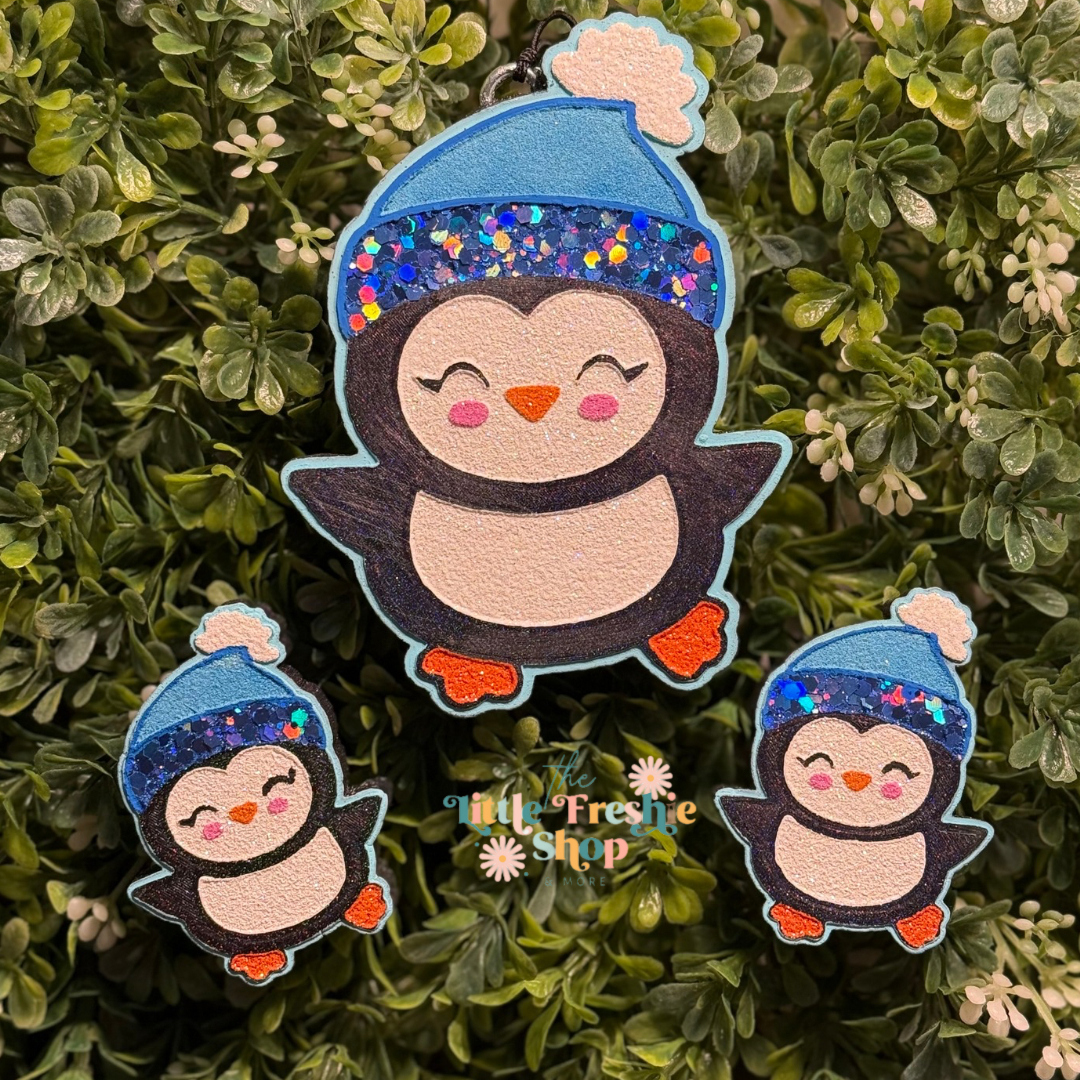 Penguin with Beanie Freshie