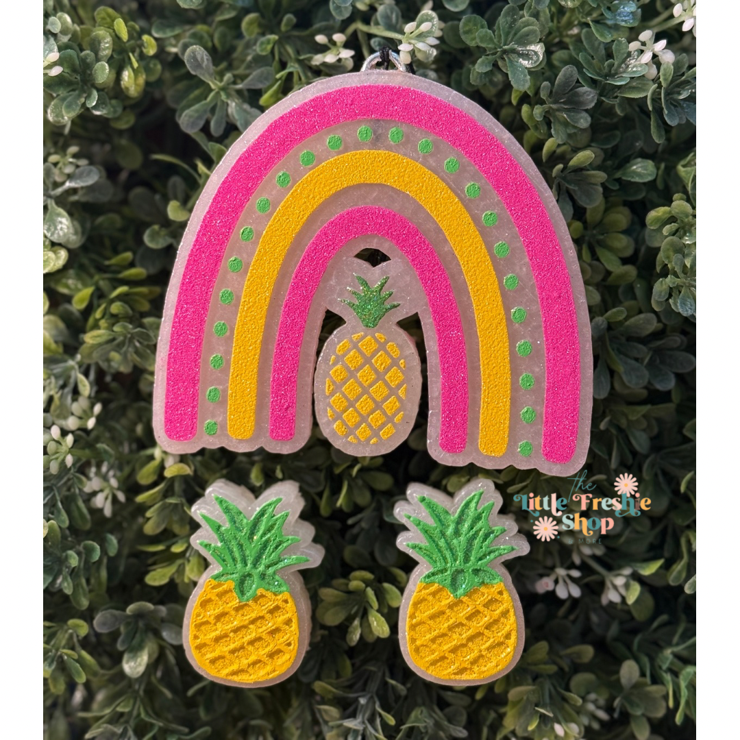 Pineapple Rainbow Freshie