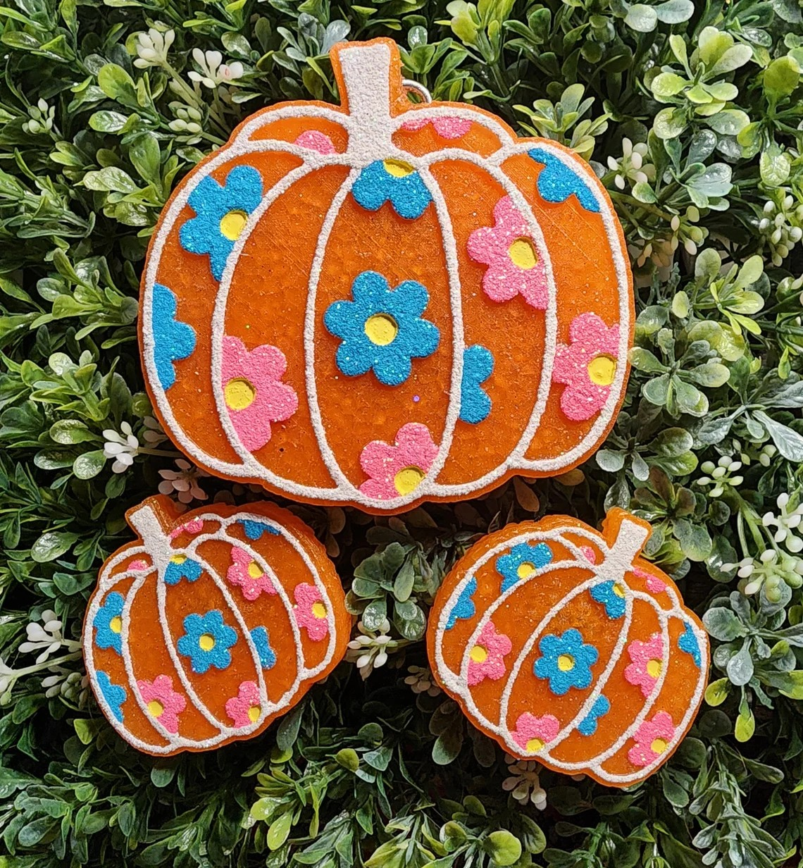 Groovy Floral Pumpkin Freshie