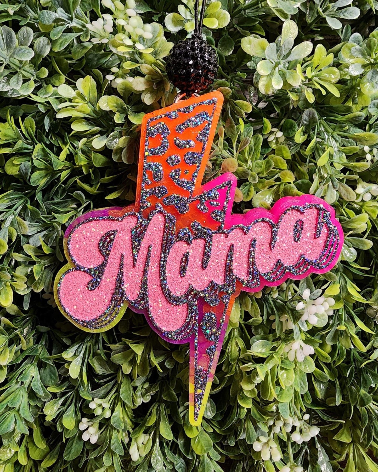Lightening Bolt Mama Car Air Freshener