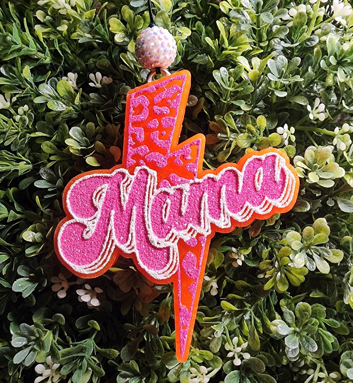 Lightening Bolt Mama Car Air Freshener
