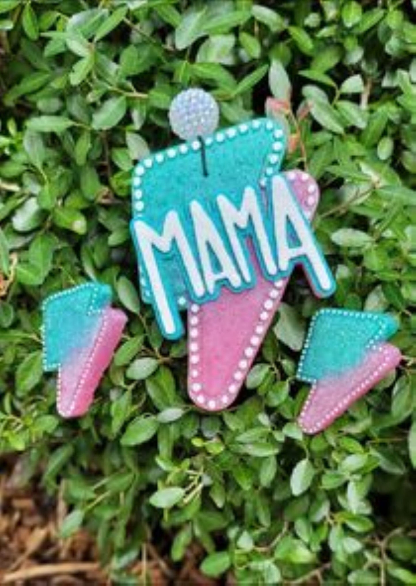 Lightening Bolt Mama Car Air Freshener