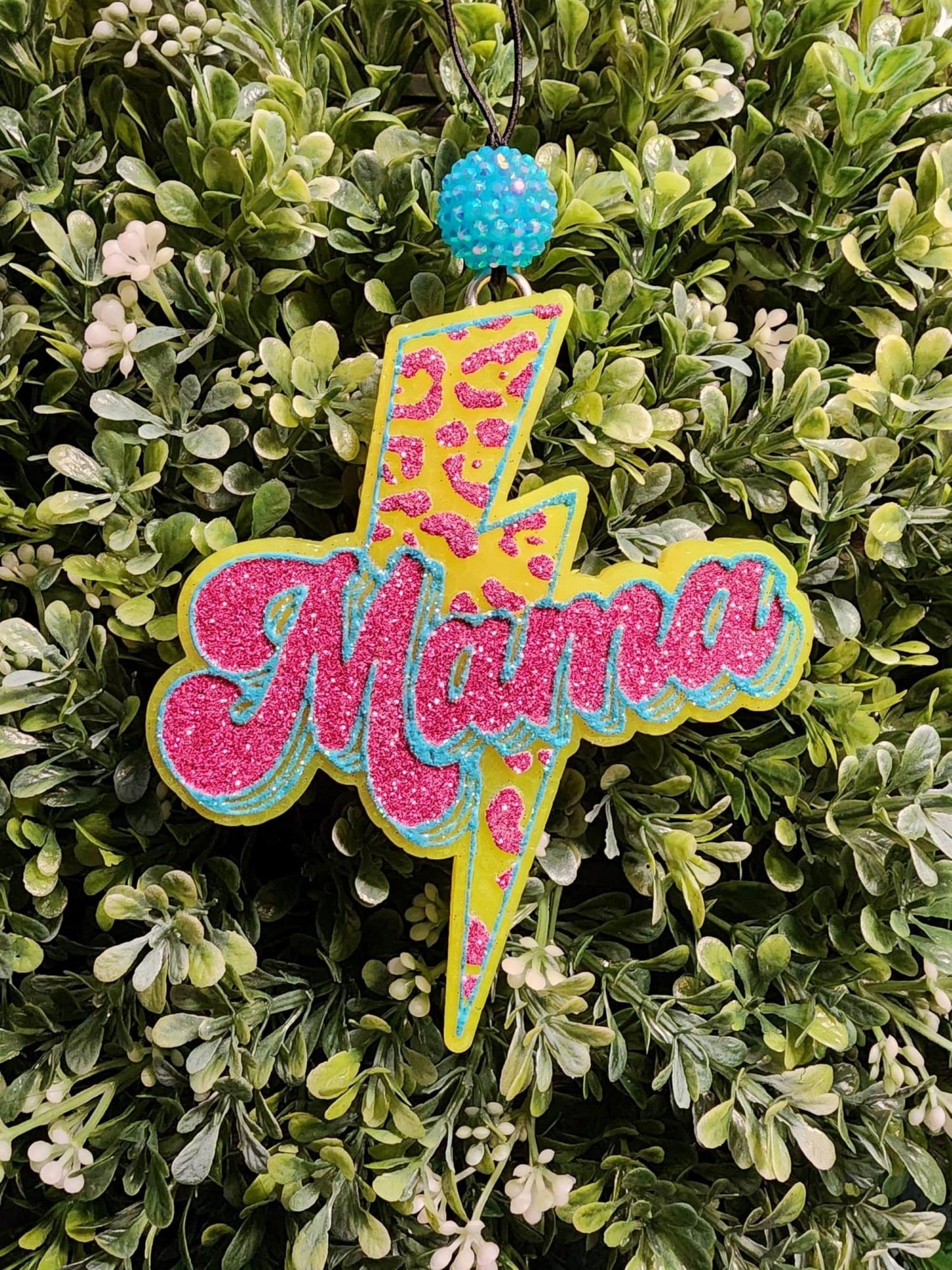 Lightening Bolt Mama Car Air Freshener