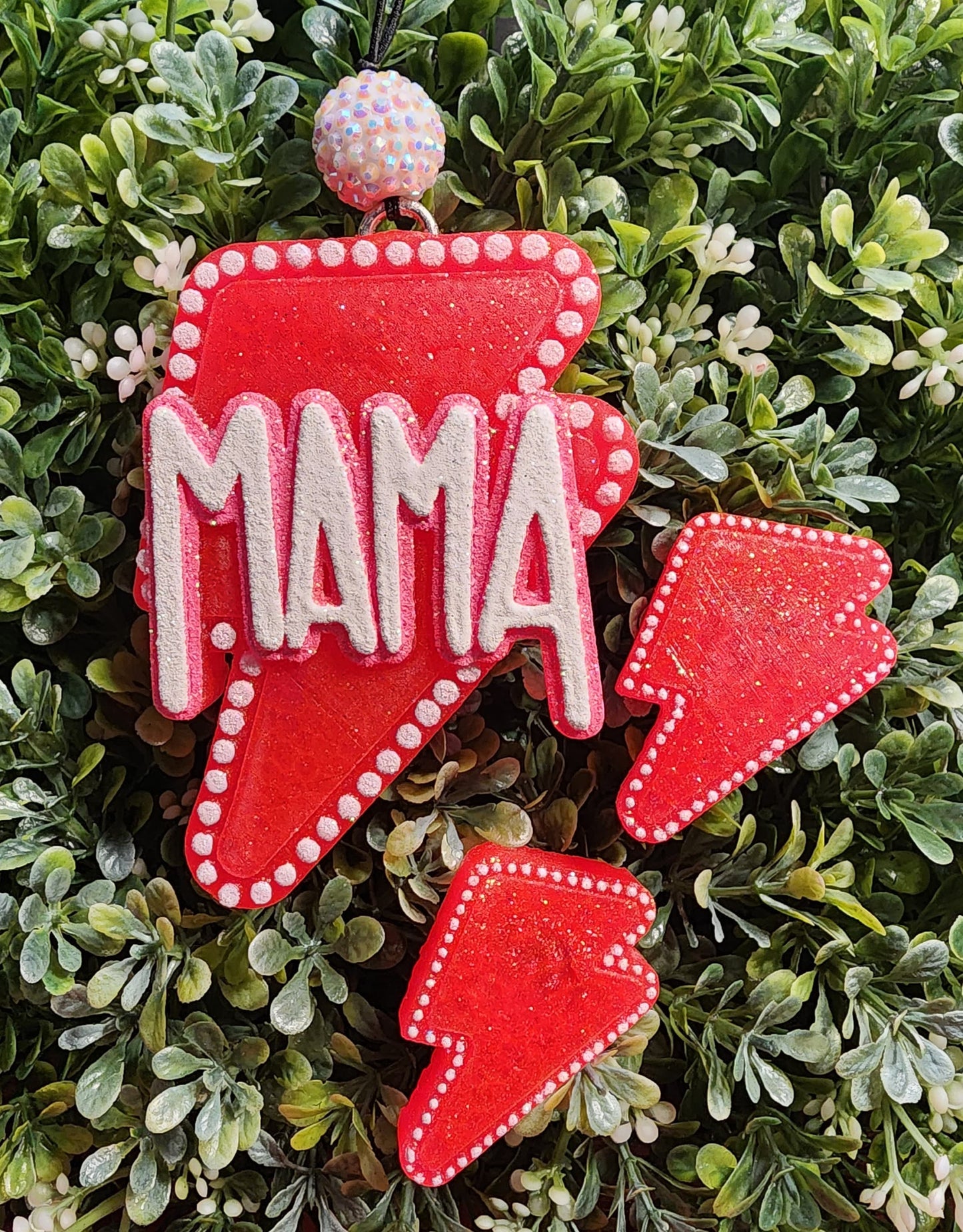 Lightening Bolt Mama Car Air Freshener