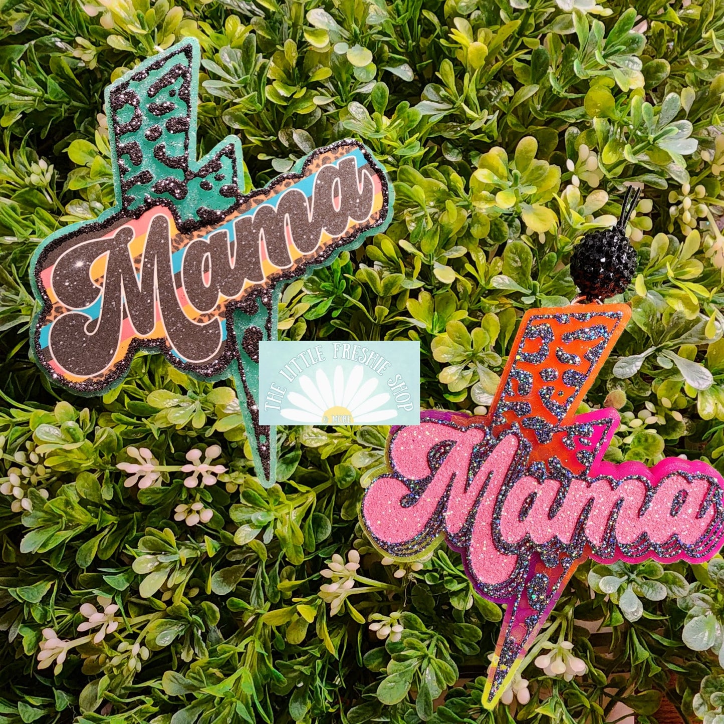 Lightening Bolt Mama Car Air Freshener