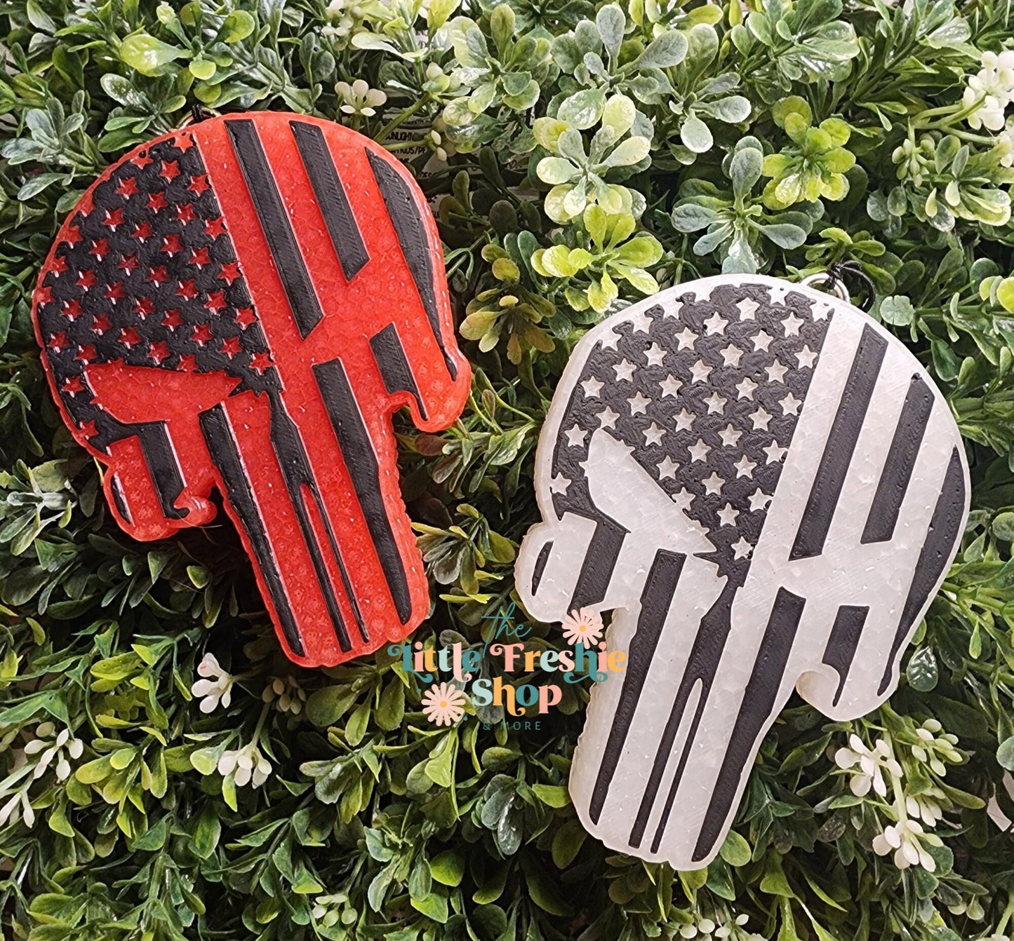 Punisher Flag Skull Freshie