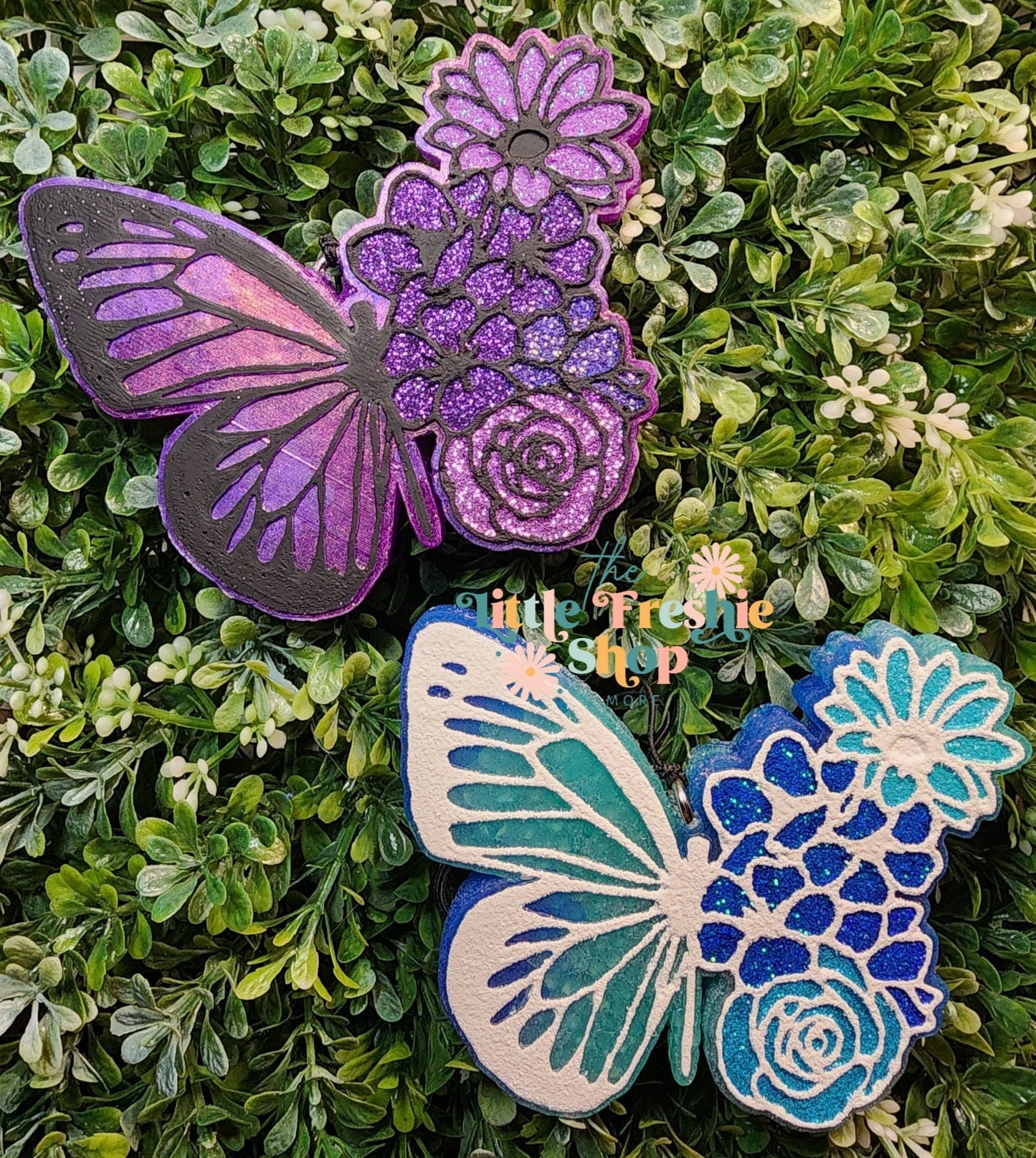 Floral Butterfly Freshie