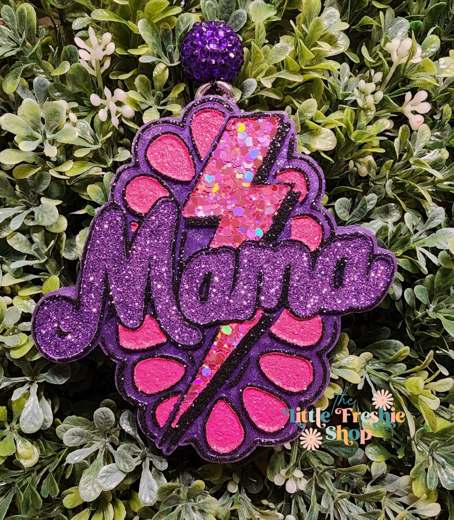 Lightening Bolt Mama Car Air Freshener