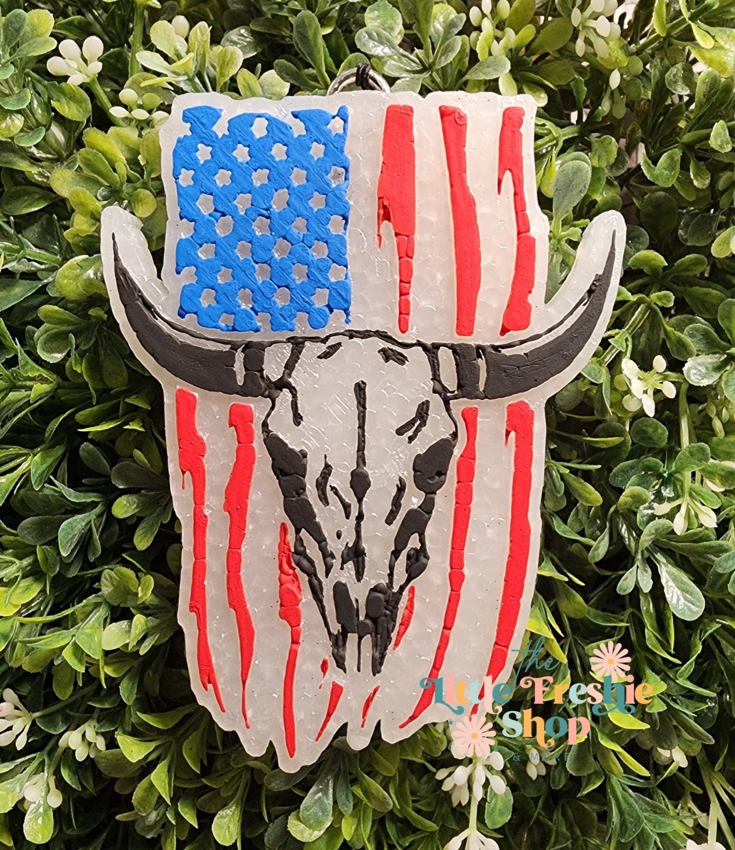 Bull Skull Freshy, Bull Skull, American Flag