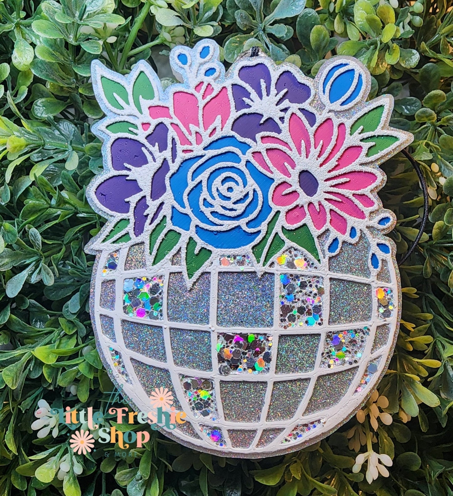 Floral Disco Ball Freshie