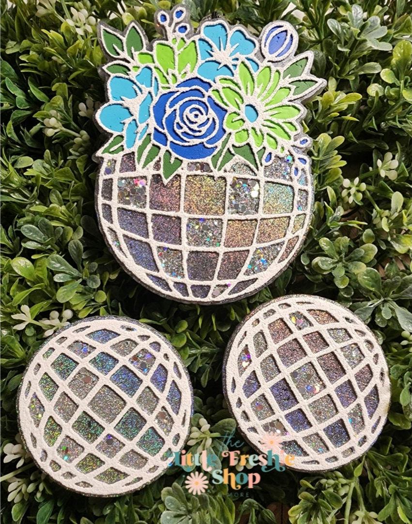 Floral Disco Ball Freshie