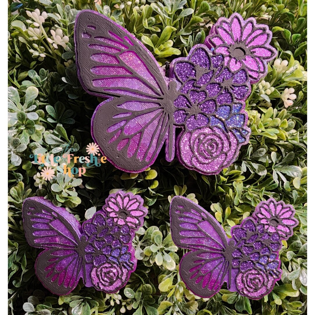 Floral Butterfly Freshie