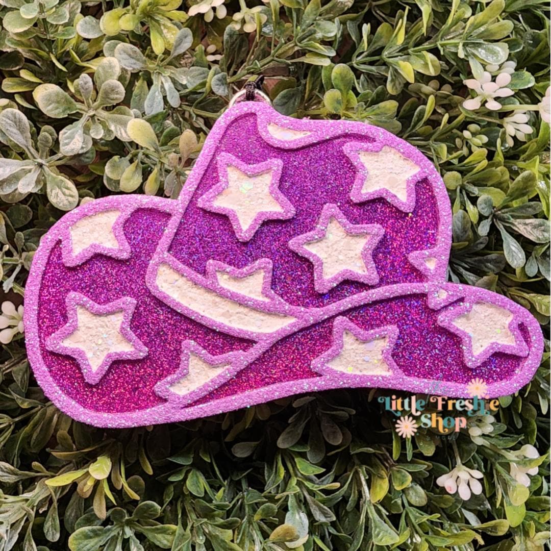 Cowgirl Hat with Stars Freshie