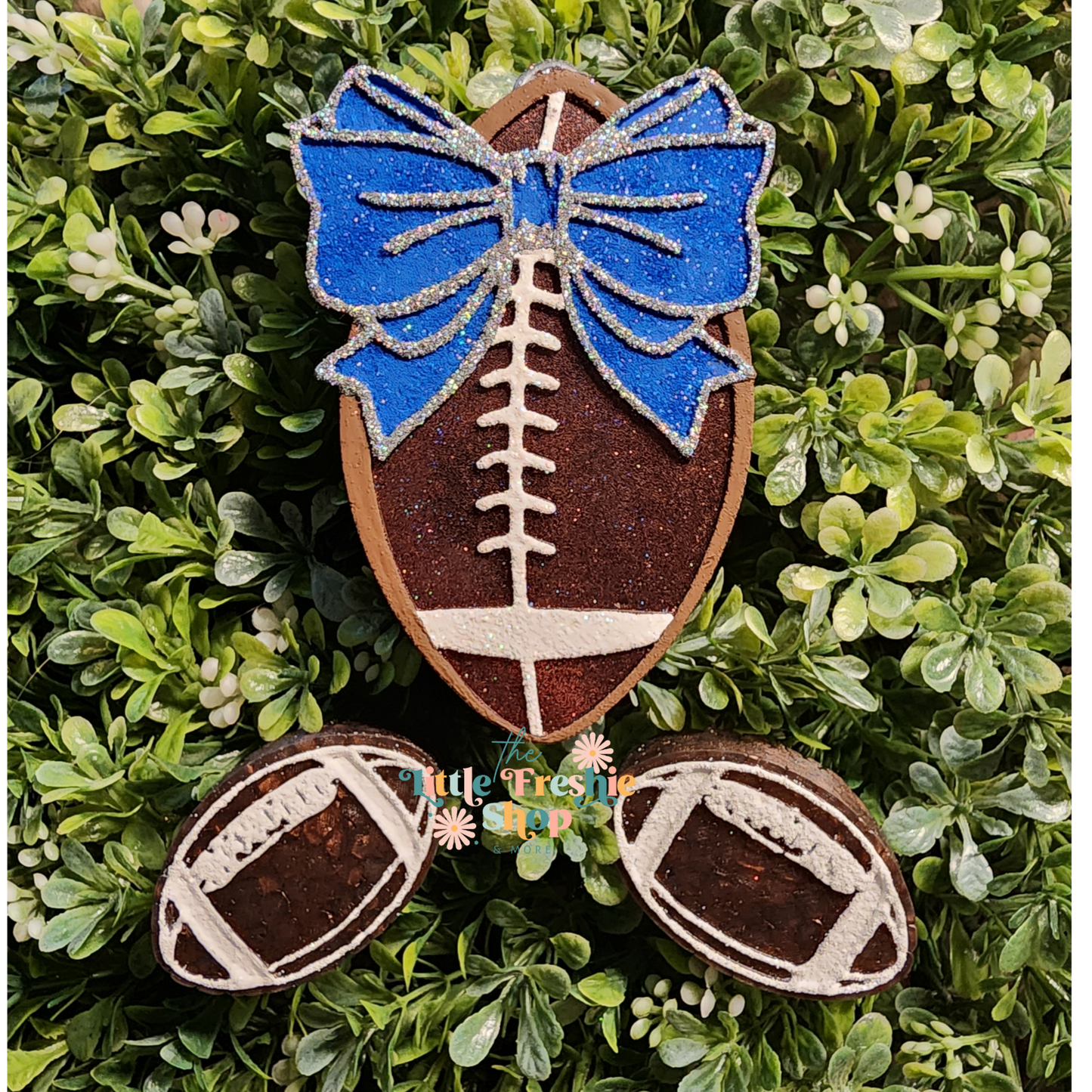Football With Bow Freshie, Coquette Bow