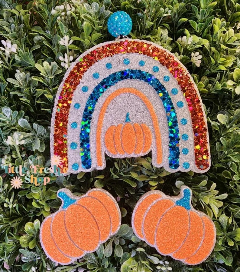 Pumpkin Rainbow Freshie, Fall Freshy
