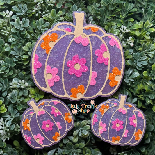 Groovy Floral Pumpkin Freshie