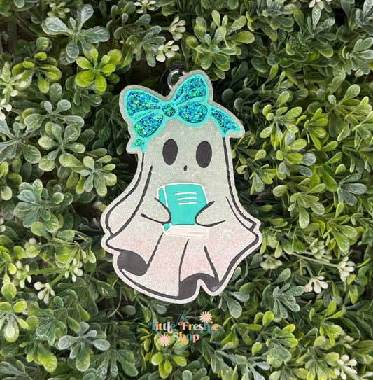 Ghost With Book Freshie