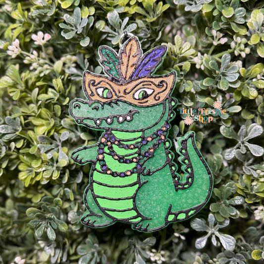Mardi Gras Gator Freshie