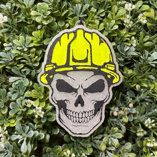 Skull with hard hat freshie