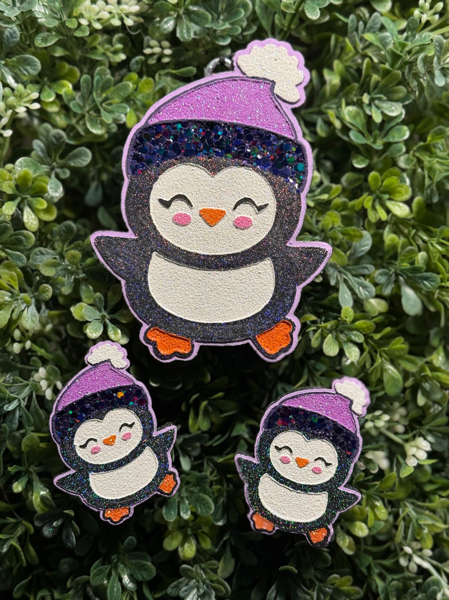 Penguin with Beanie Freshie