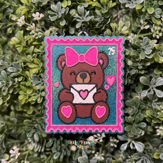 Valentine’s Bear Stamp Freshie