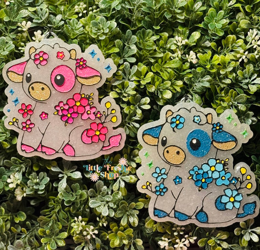 Cow With Flowers