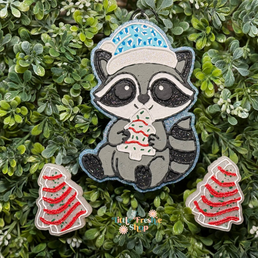 Raccoon With Snack Cake Freshie