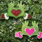 Grinch Heart Hands Freshie