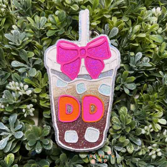 Dunkin’ Donuts Cup with Bow Freshie