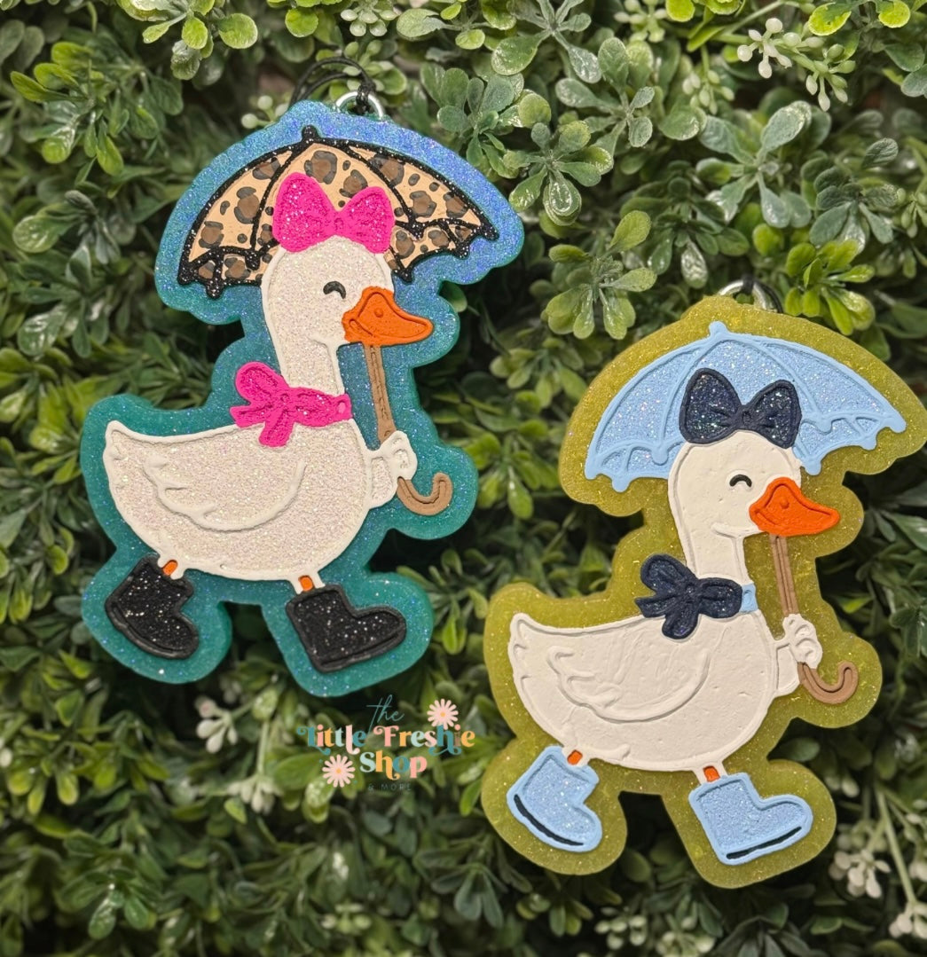 Goose With Umbrella Freshie