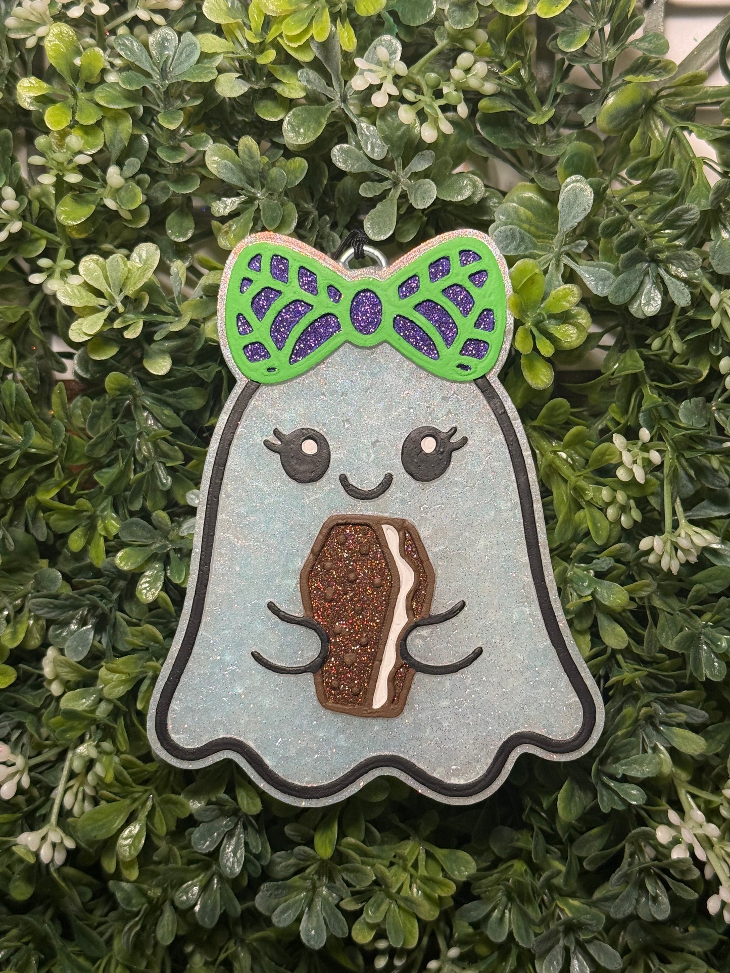 Ghost With Ice Cream Sandwich Freshie