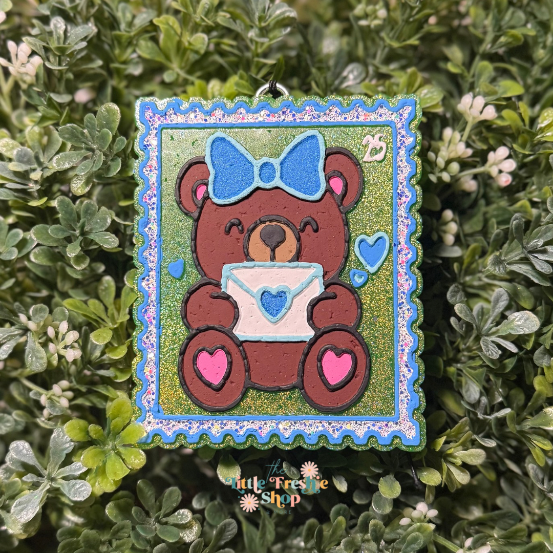 Valentine’s Bear Stamp Freshie