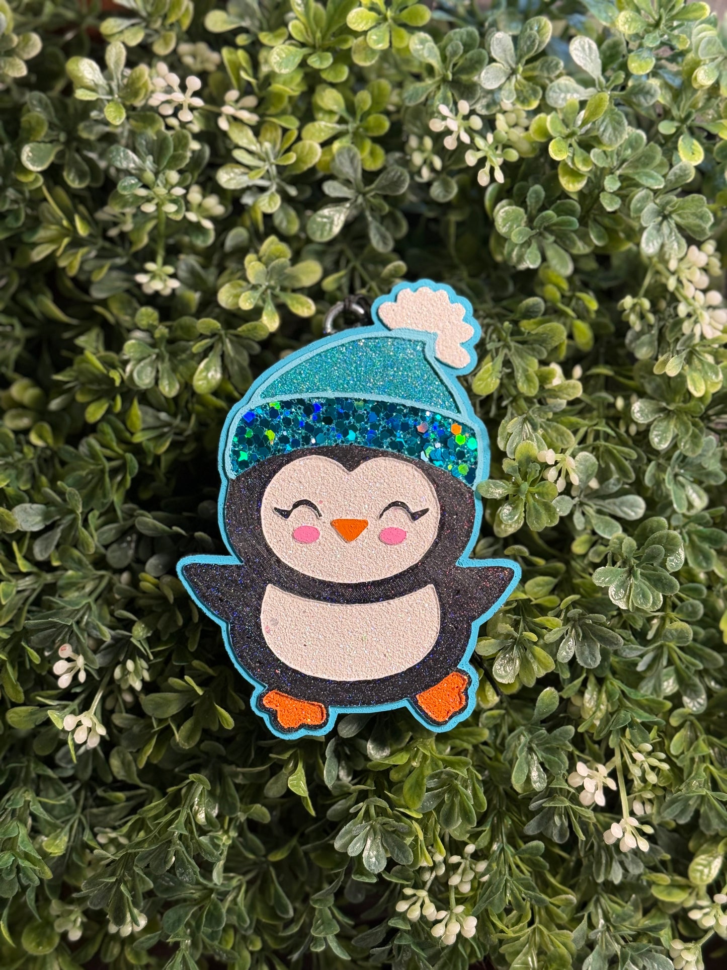 Penguin with Beanie Freshie