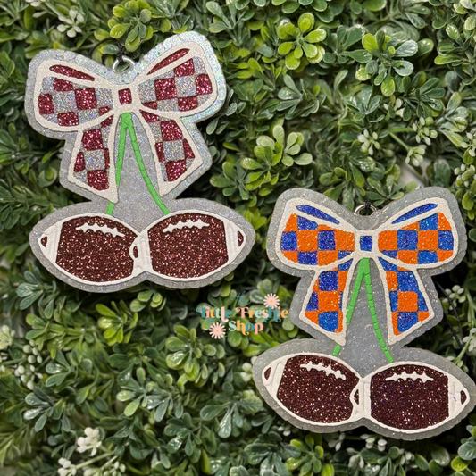 Football Cherries With Bow Freshie