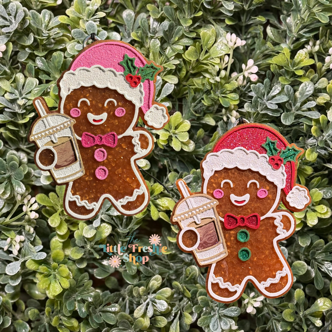 Gingerbread Man with Ice Coffee Freshy
