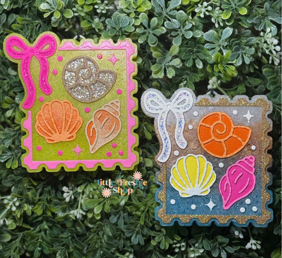 Seashell Stamp Freshie