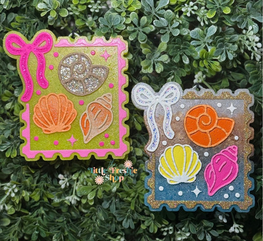 Seashell Stamp Freshie