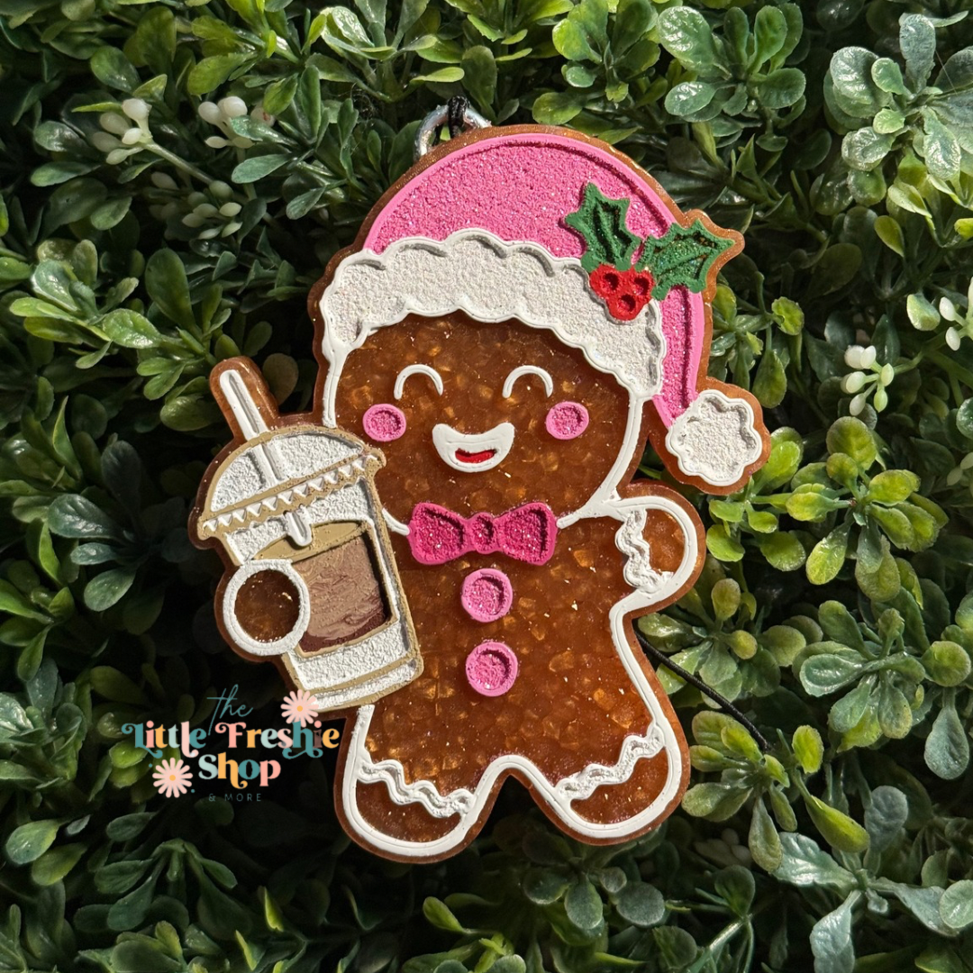 Gingerbread Man with Ice Coffee Freshy