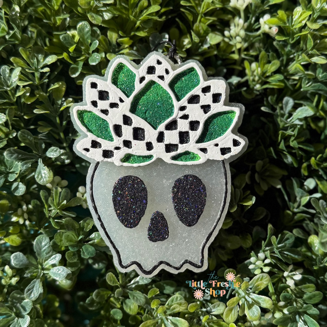 Succulent Skull Freshie