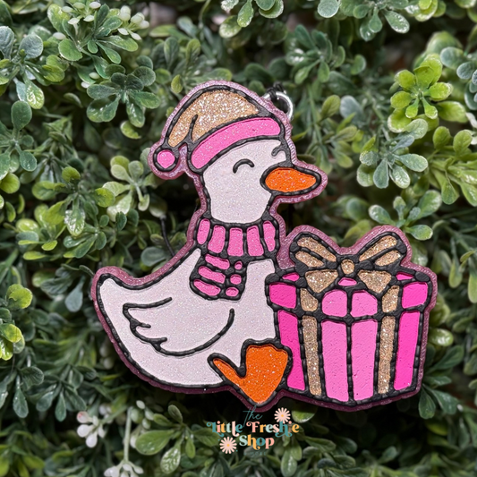 Goose With Present Freshie