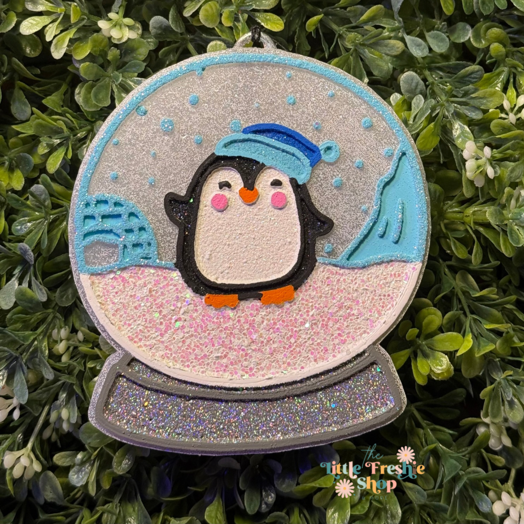 Penguin Snow globe Freshie