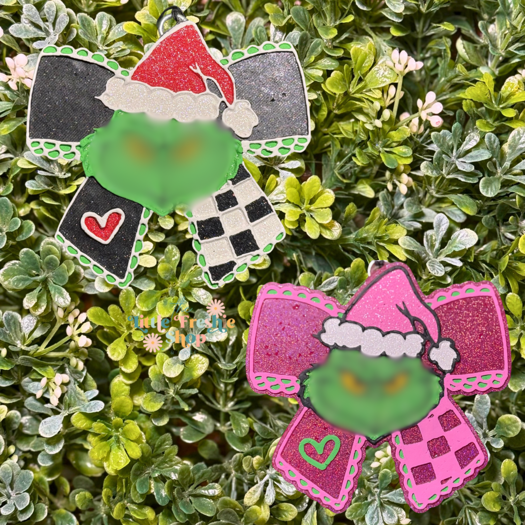 Grinch Bow Freshie