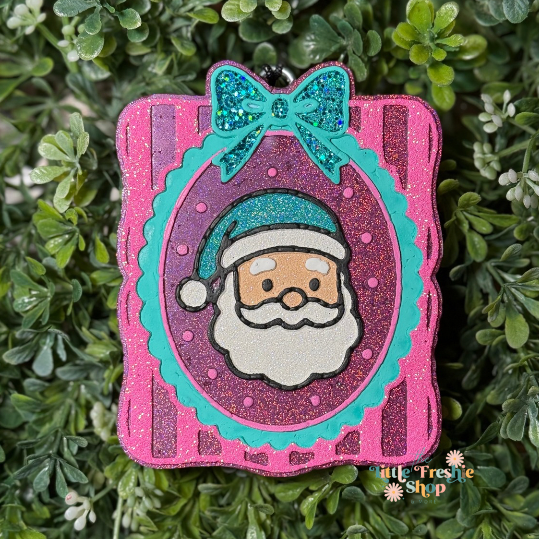 Santa in Frame Freshie
